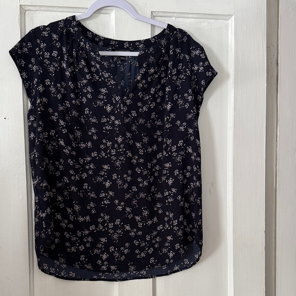 41 Hawthorn Navy Floral Blouse